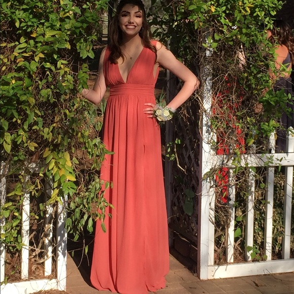 Rusty Rose Evening Gownprom Dress 